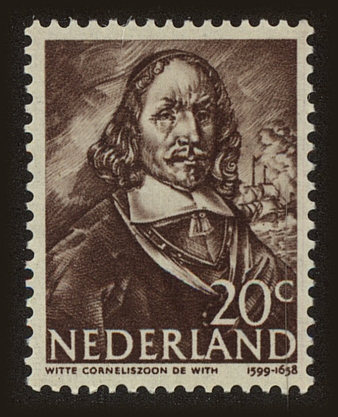 Front view of Netherlands 257 collectors stamp