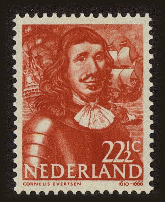 Front view of Netherlands 258 collectors stamp