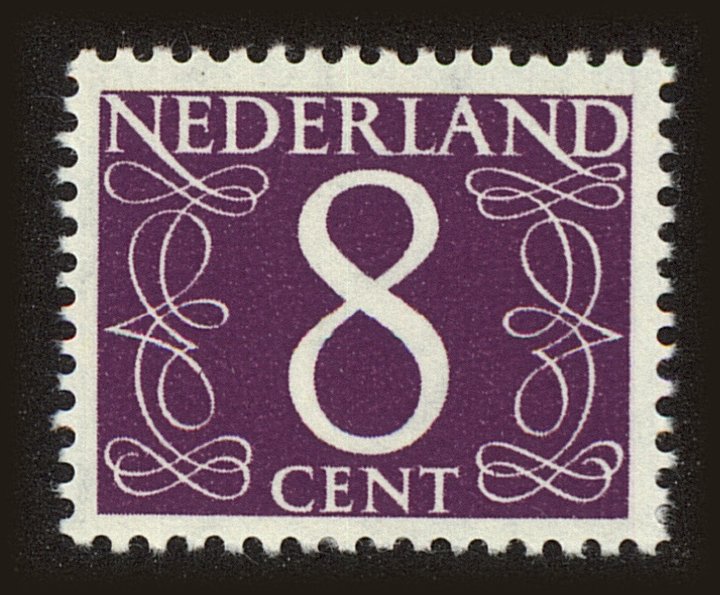 Front view of Netherlands 343A collectors stamp