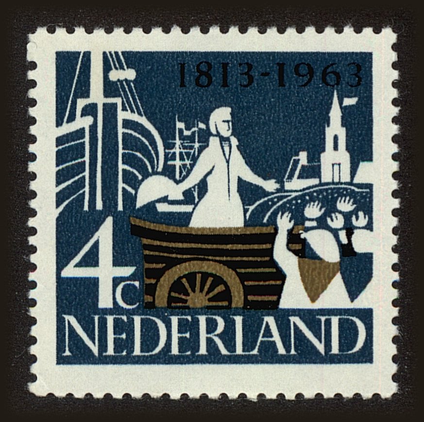 Front view of Netherlands 418 collectors stamp