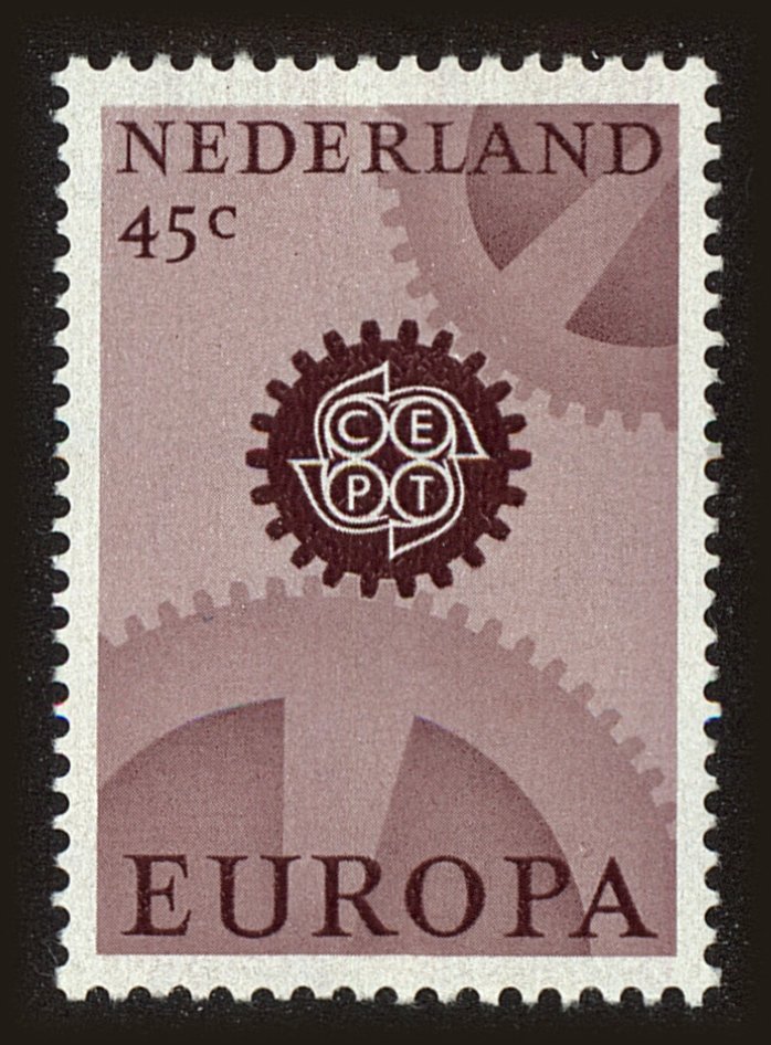 Front view of Netherlands 447 collectors stamp