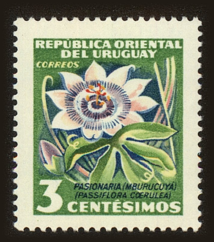 Front view of Uruguay 608 collectors stamp