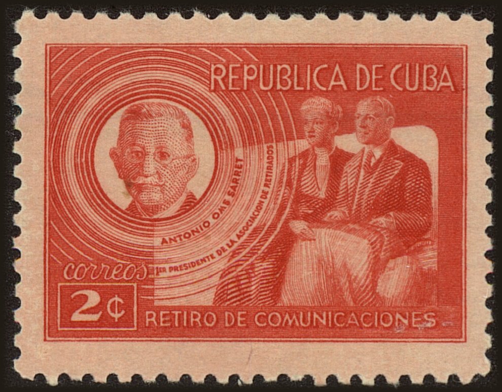Front view of Cuba (Republic) 408 collectors stamp