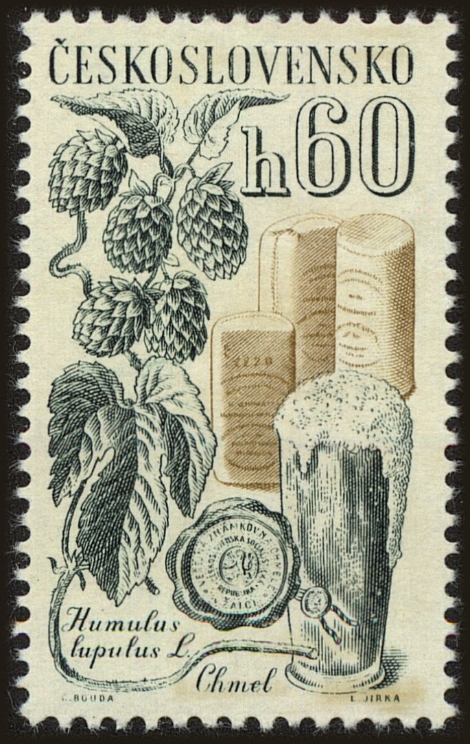Front view of Czechia 1066 collectors stamp
