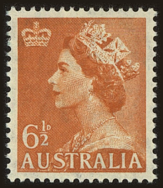 Front view of Australia 258B collectors stamp