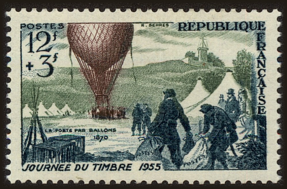 Front view of France B293 collectors stamp