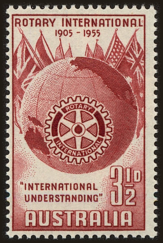 Front view of Australia 278 collectors stamp