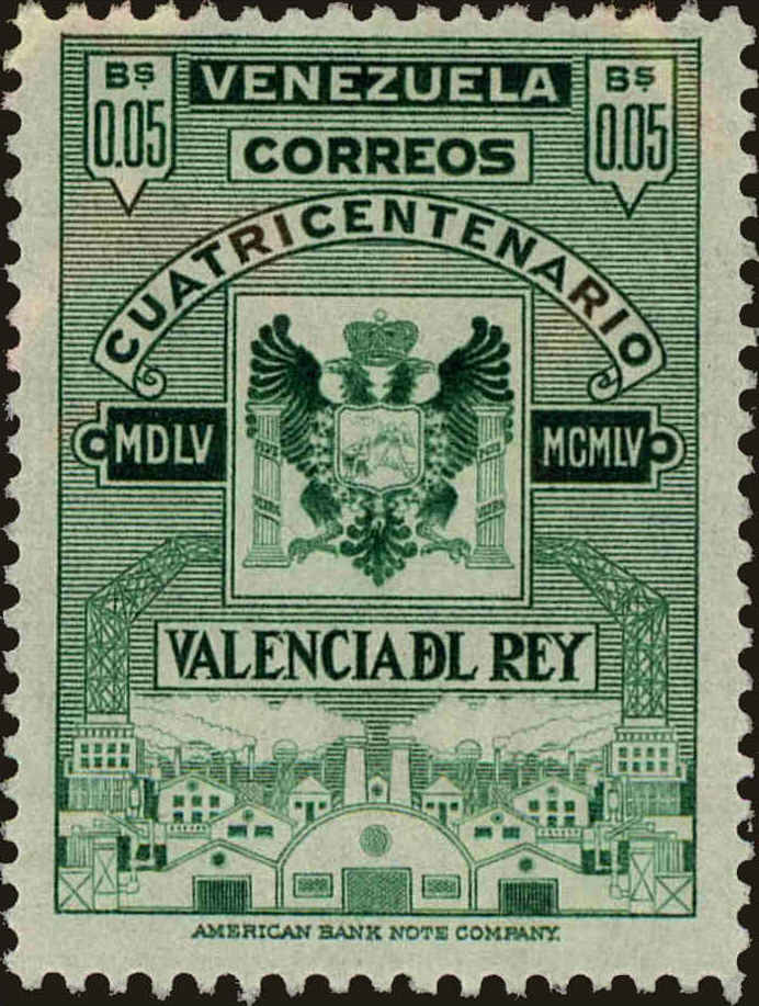 Front view of Venezuela 699 collectors stamp