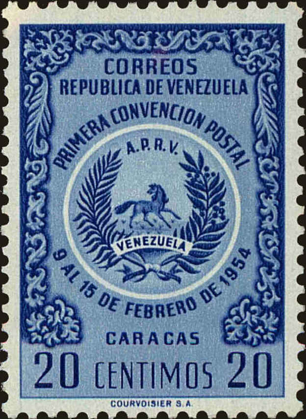 Front view of Venezuela 674 collectors stamp