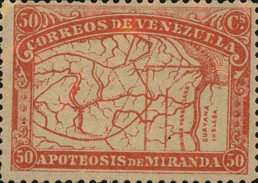 Front view of Venezuela 140 collectors stamp
