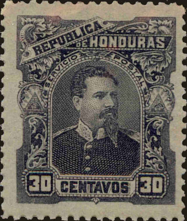 Front view of Honduras 57 collectors stamp