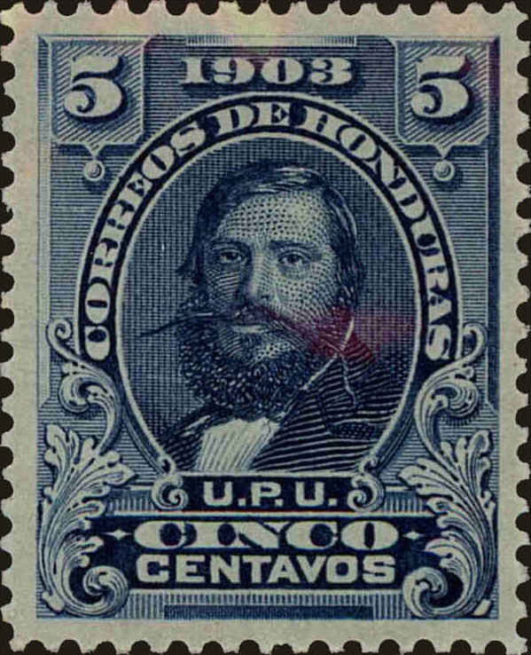 Front view of Honduras 113 collectors stamp