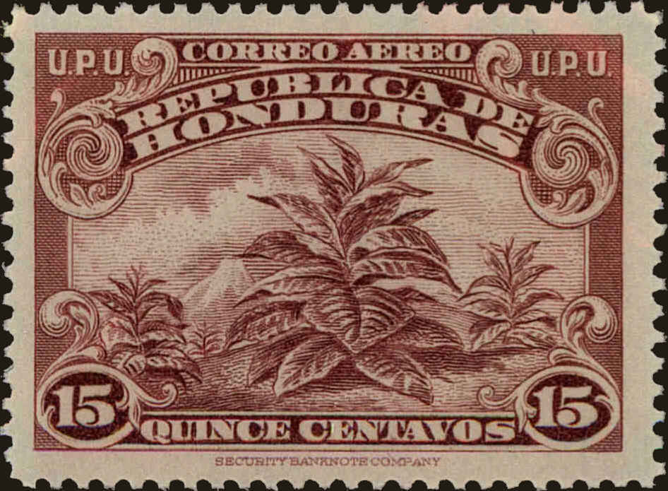 Front view of Honduras C134 collectors stamp