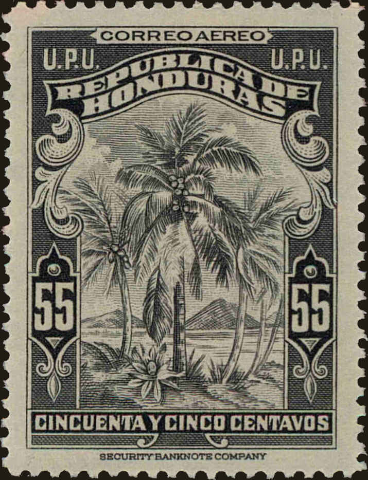 Front view of Honduras C139 collectors stamp