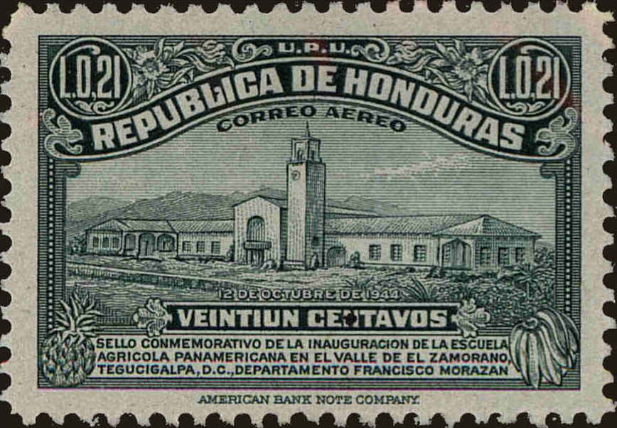 Front view of Honduras C143 collectors stamp