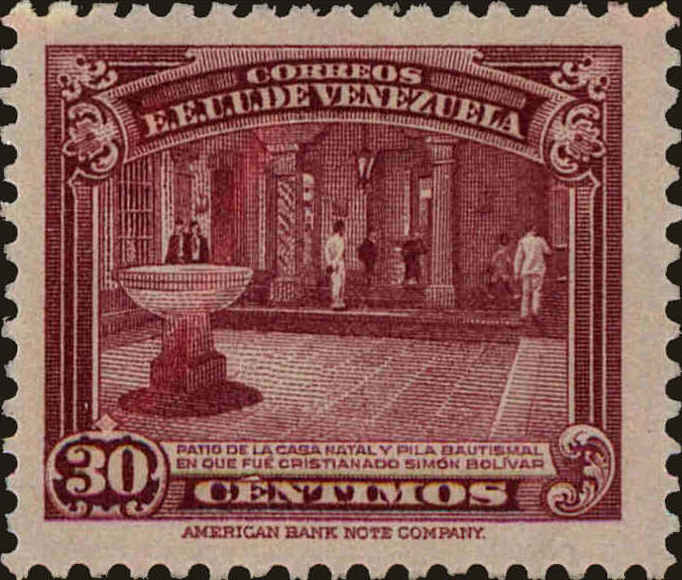 Front view of Venezuela 372 collectors stamp