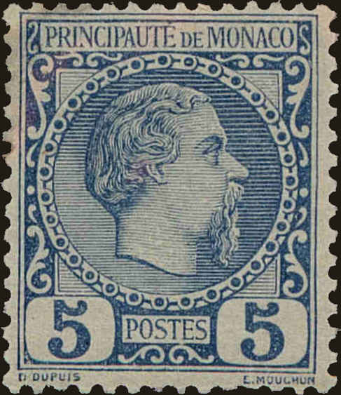 Front view of Monaco 3 collectors stamp