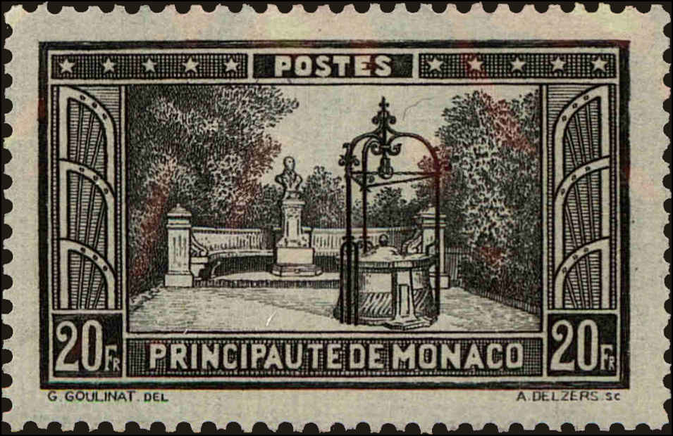 Front view of Monaco 130 collectors stamp