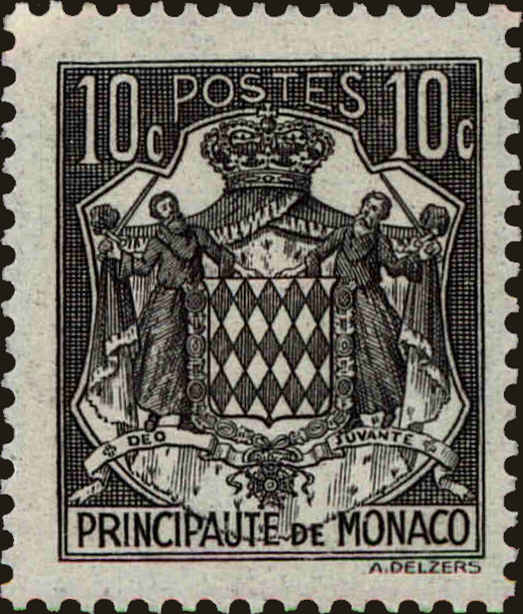 Front view of Monaco 149A collectors stamp