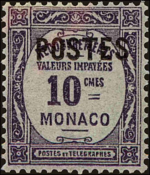 Front view of Monaco 132 collectors stamp