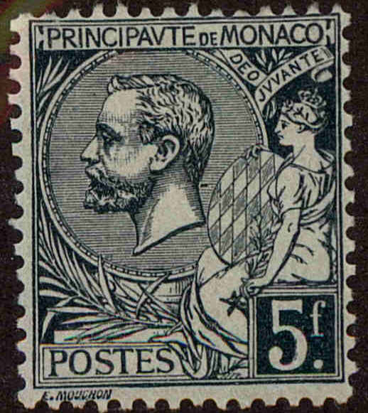 Front view of Monaco 29 collectors stamp