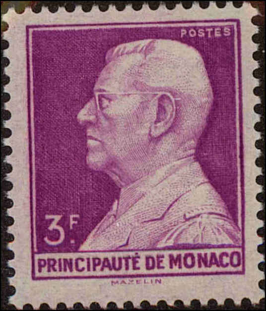 Front view of Monaco 193 collectors stamp