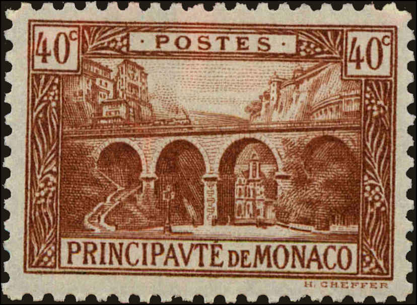 Front view of Monaco 54 collectors stamp