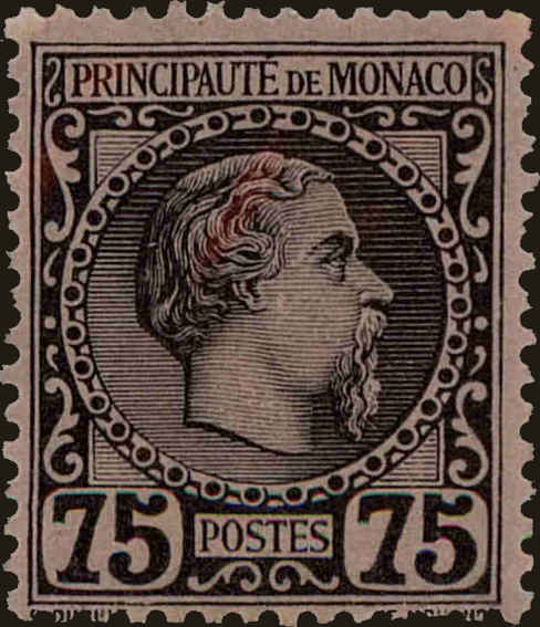 Front view of Monaco 8 collectors stamp