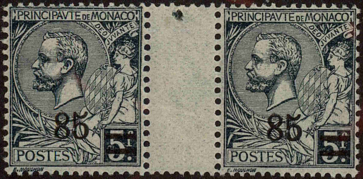 Front view of Monaco 59 collectors stamp