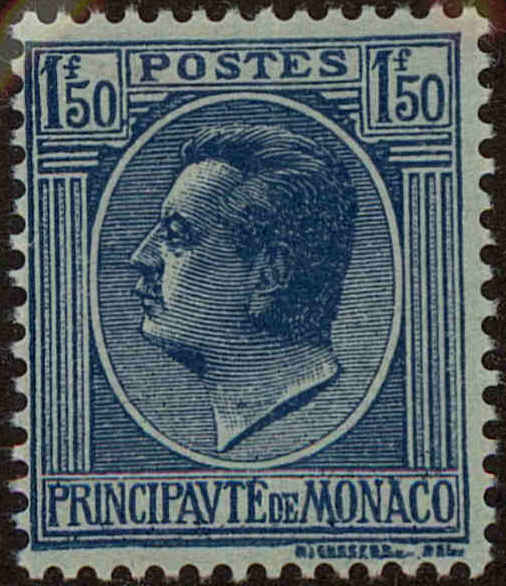 Front view of Monaco 85 collectors stamp