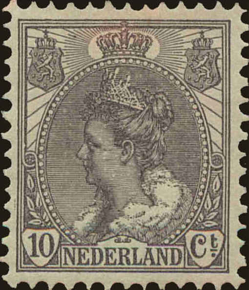 Front view of Netherlands 67 collectors stamp
