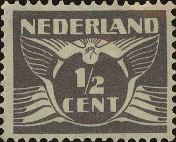 Front view of Netherlands 164 collectors stamp