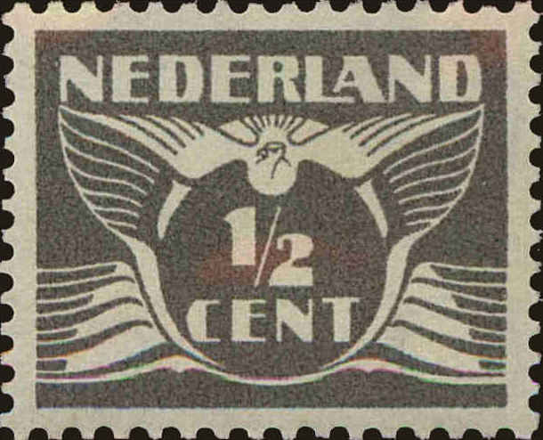 Front view of Netherlands 164 collectors stamp