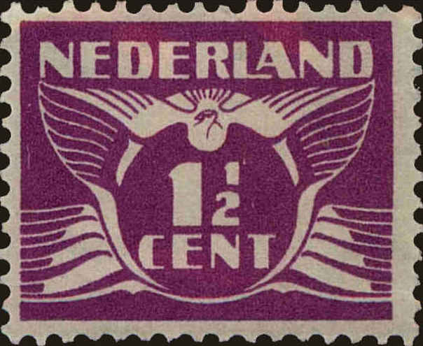Front view of Netherlands 166 collectors stamp