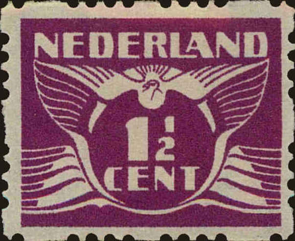 Front view of Netherlands 166a collectors stamp