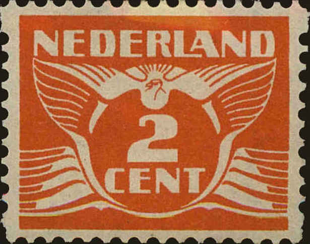 Front view of Netherlands 168d collectors stamp