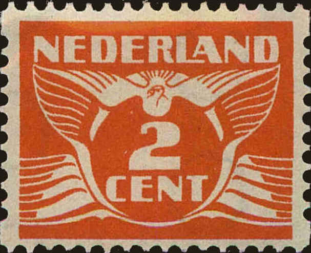 Front view of Netherlands 168d collectors stamp