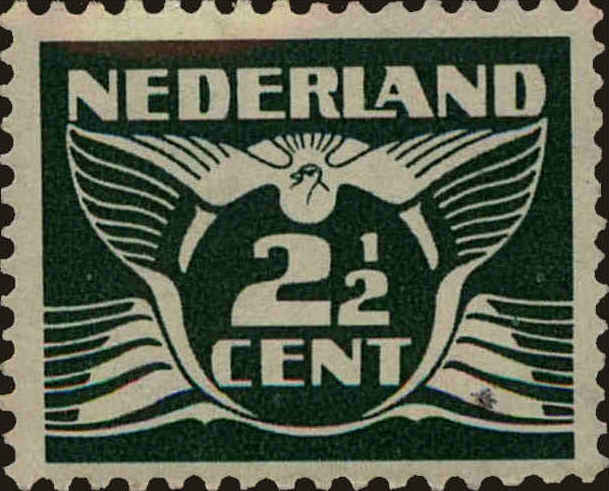 Front view of Netherlands 169 collectors stamp