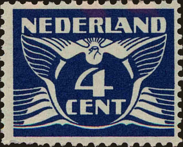 Front view of Netherlands 171 collectors stamp