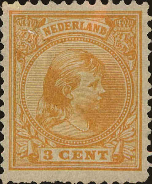 Front view of Netherlands 40a collectors stamp