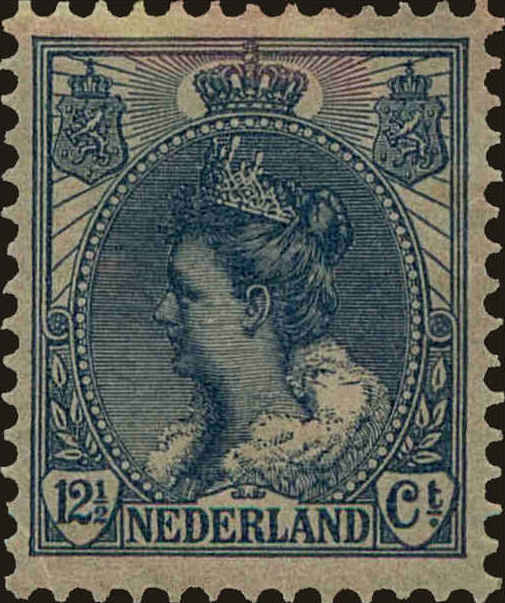 Front view of Netherlands 68 collectors stamp