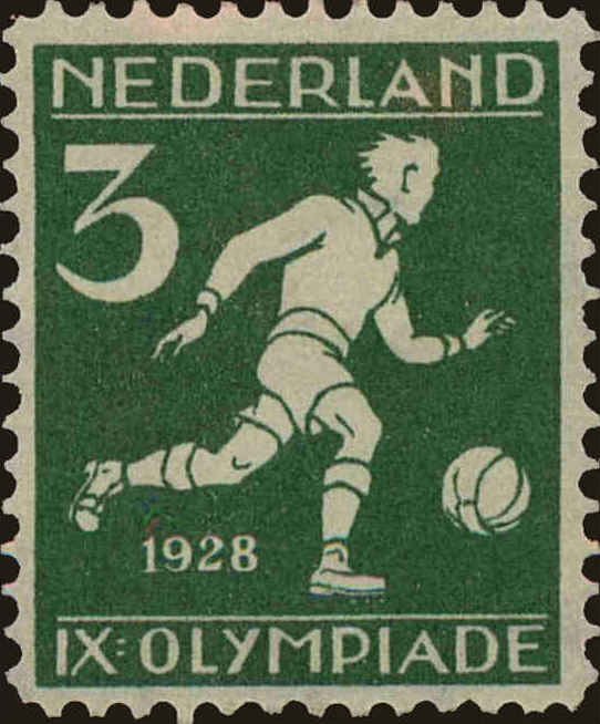 Front view of Netherlands B27 collectors stamp