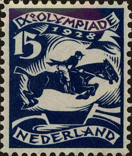 Front view of Netherlands B31 collectors stamp