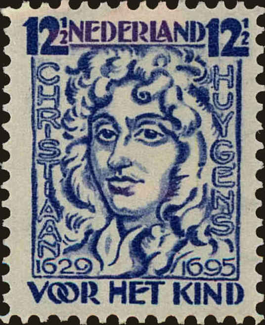 Front view of Netherlands B35 collectors stamp