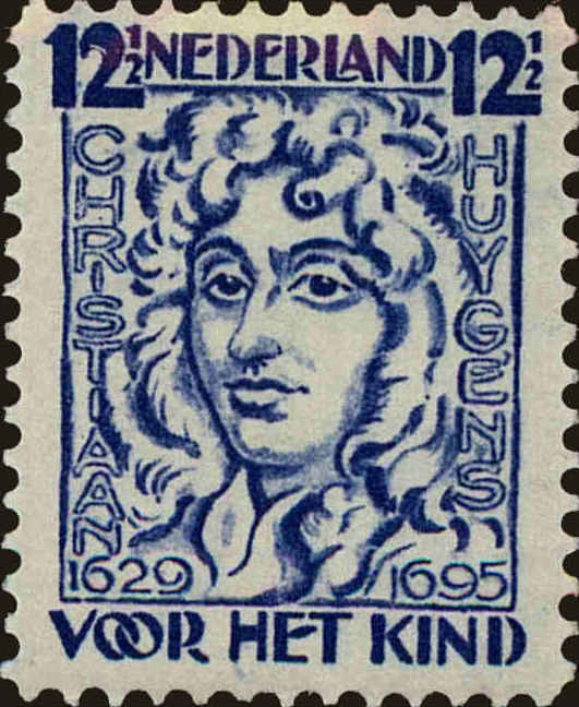 Front view of Netherlands B35 collectors stamp
