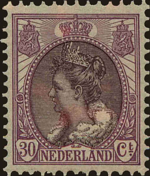 Front view of Netherlands 78 collectors stamp