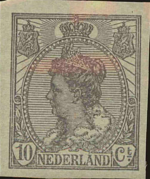 Front view of Netherlands 112 collectors stamp