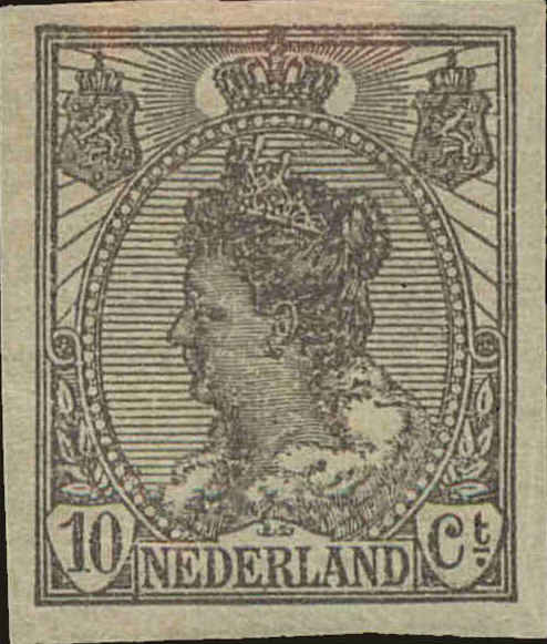 Front view of Netherlands 112 collectors stamp