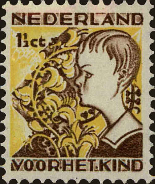 Front view of Netherlands B58 collectors stamp