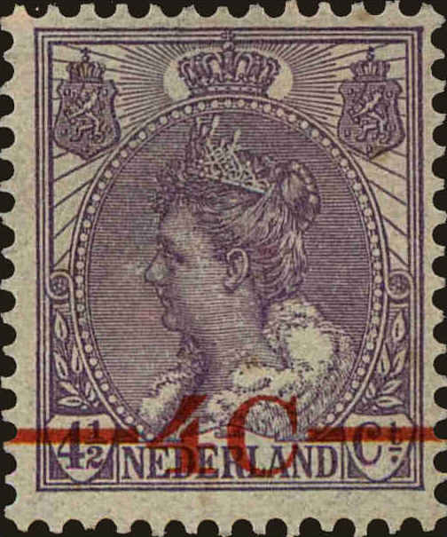 Front view of Netherlands 106 collectors stamp